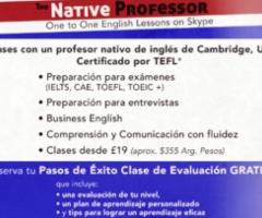 Clases de ingles, Skype, profesor nativo Cambridge - Buenos Aires