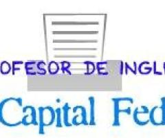 Profesor de INGLÉS en Capital Federal.  Manuel Saavedra. - Buenos Aires - 1